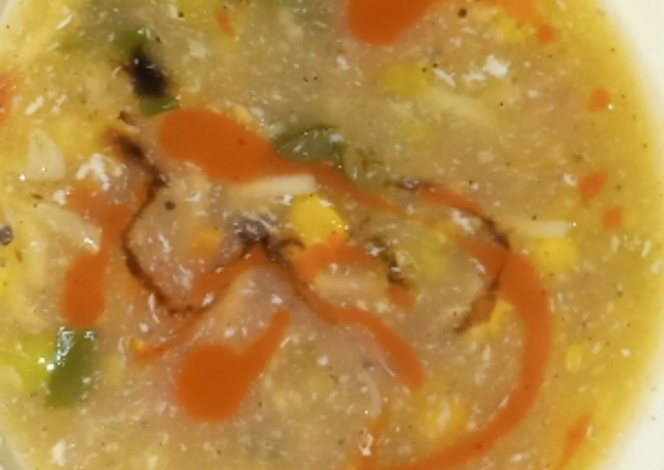 Vegetable corn soup