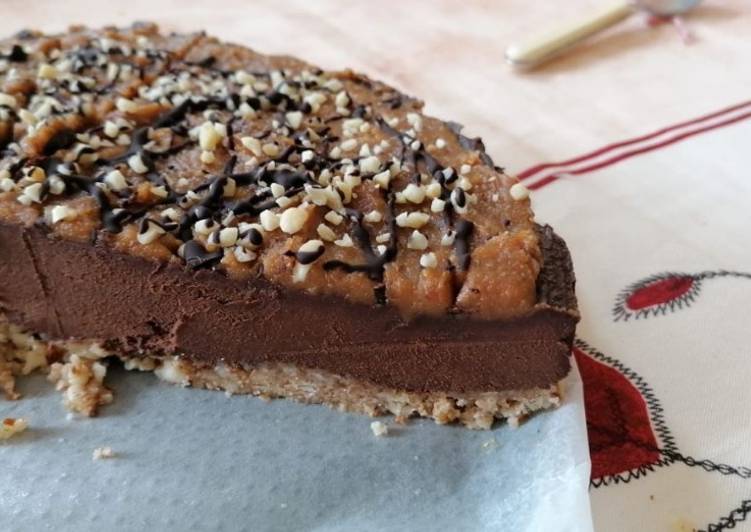 Tarta de chocolate y caramelo de almendras!!
