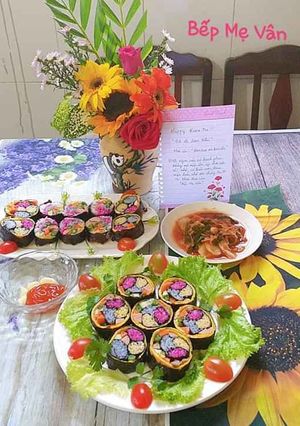 Hình của món Kimbap(Cơm Cuộn).