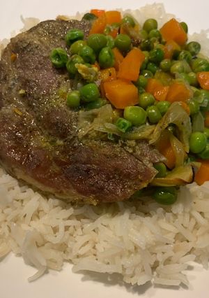 Zöldséges tarja recept fotója