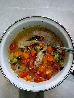 Foto resep Sup ayam sayap brokoli wortel