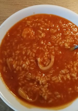 Una foto de Arroz caldoso
