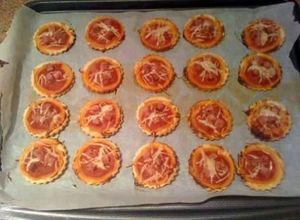 Una foto de Minis pizzas 