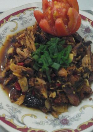 Foto resep Tongkol Asap suwir kecap pedas