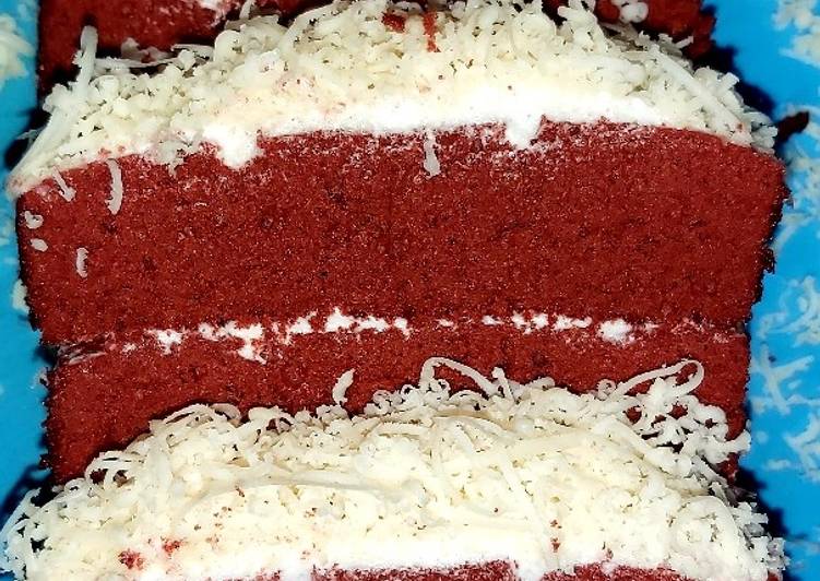 Langkah Mudah untuk Membuat Red Velvet Cake Kukus, Lezat