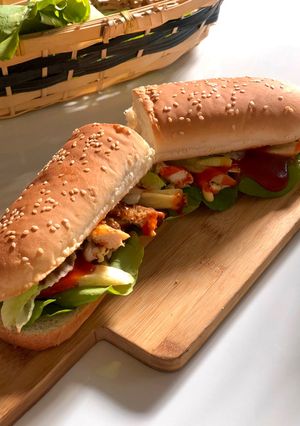 صورة لوصفة ساندوتش الدجاج ❤️😋 صب واي