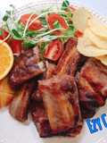 ซี่โครงหมูอบน้ำผึ้งรสละมุน(2 ขั้นตอนง่ายๆ)