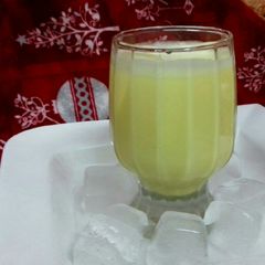 A picture of Chilled Pineapple lassi #Drink_Competition #Iftaar_Competition.