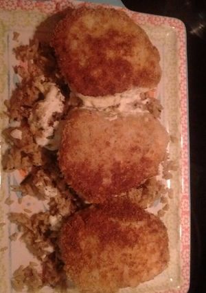 A picture of Herb and Cheese Stuffed Pork Chops.