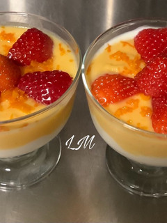 Una foto de Crema de mandarina y queso Philadelphia