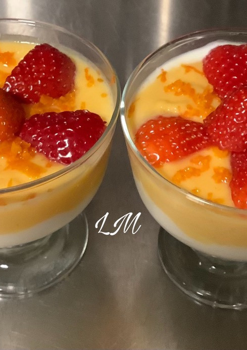 Una foto de Crema de mandarina y queso Philadelphia