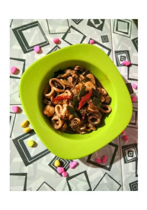 Foto resep Cumi masak kecap saus sambel