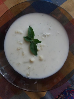 Tejszínes karfiol leves recept fotója