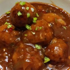 A picture of Veg Manchurian.
