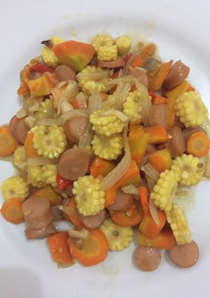 Foto resep Tumis jagung muda