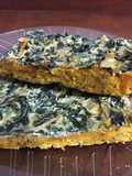 TARTA DE ESPINACA Y RICOTA CON BASE DE ZAPALLO 🥬