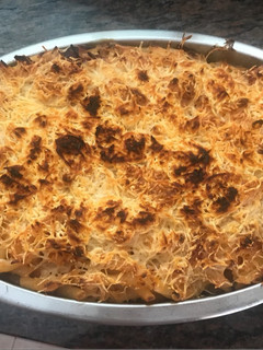 Una foto de Macarrones con bechamel