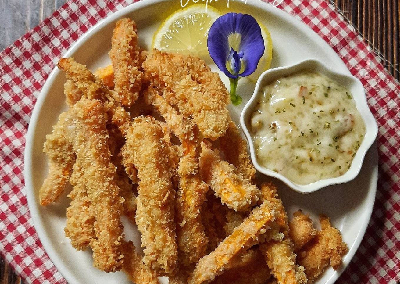 Crispy Sweet Potato Fries<br />With Tartar Sauce