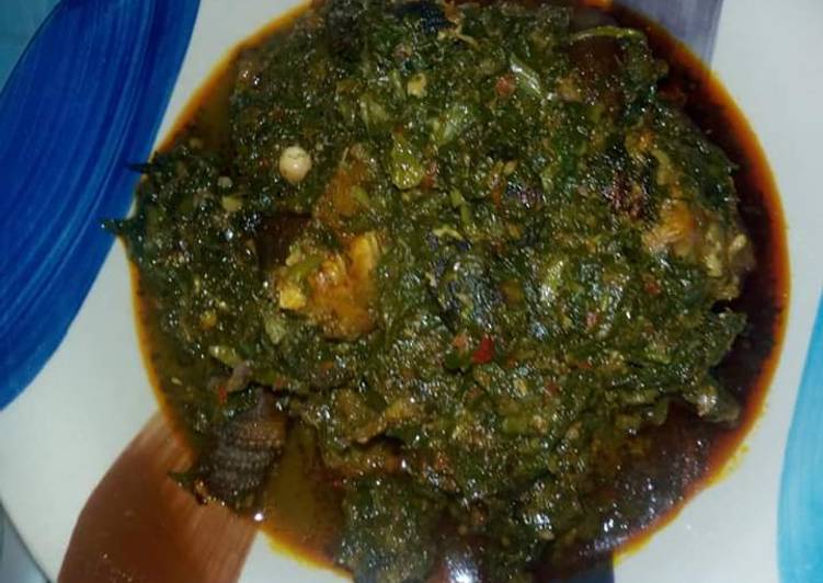 Tasy Water leave and vegetable soup