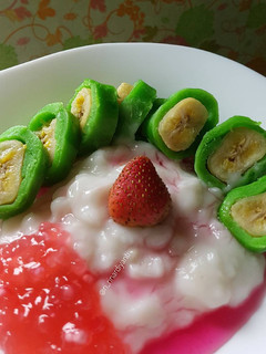 Foto resep 46. Es Pisang Ijo (Recipe JTT Lembut)