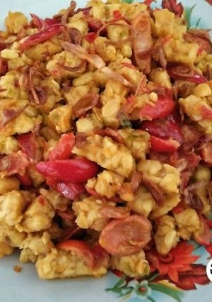 Foto resep Tumis Kulit melinjo tempe