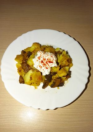 Krumpli gombásan recept fotója