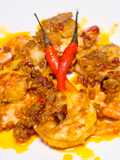 Chili Garlic Prawns (Mild Spicy Gambas)
