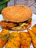 Burger tender's au poulet sauce avocado 🥑