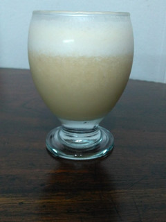Una foto de Licuado de durazno y banana