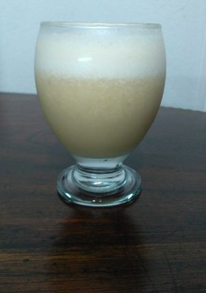 Una foto de Licuado de durazno y banana