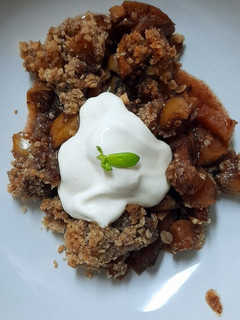 Foto de Crumble de Maçã Vegan na Airfryer