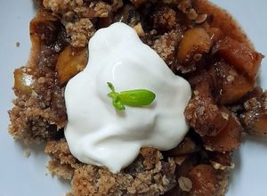 Foto de Crumble de Maçã Vegan na Airfryer