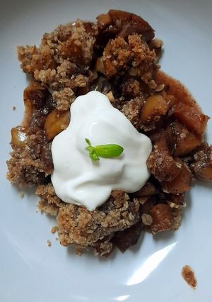 Foto de Crumble de Maçã Vegan na Airfryer