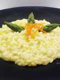 Risotto con asparagi e arancia