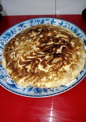 Una foto de Tortilla de coliflor