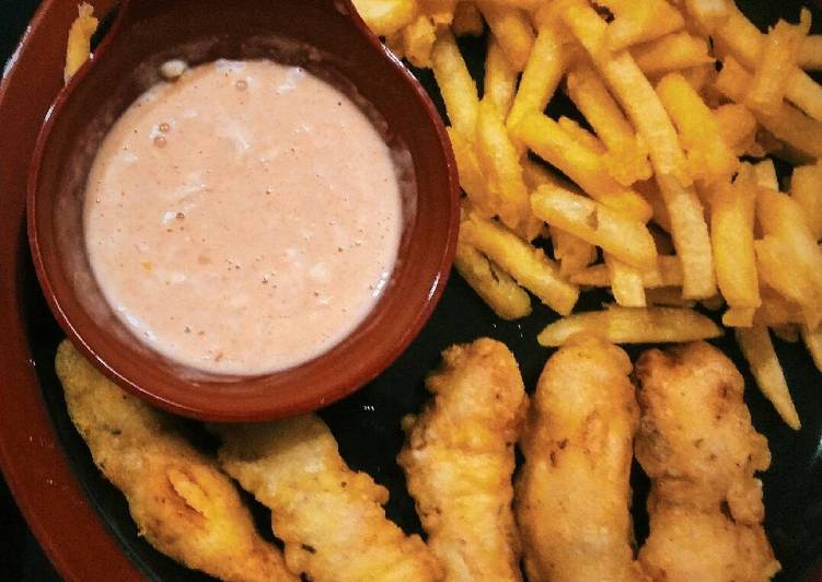 Resep fish finger and chips | Langkah Membuat fish finger and chips Yang Lezat