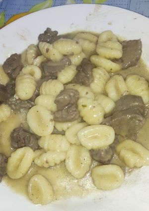 A picture of Original Stroganoff with Gnocchi.
