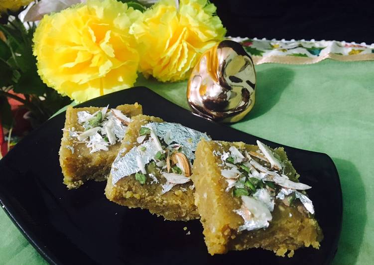 Chana dal coconut barfi