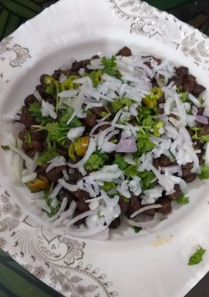 A picture of Jhut put chana chat.