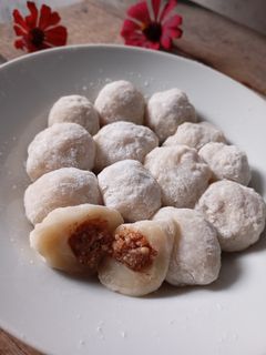 Foto resep Mochi Original Isi Kacang