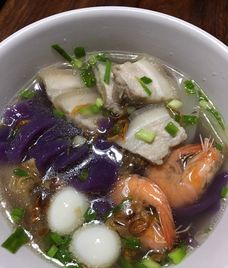 khoai lang tím nấu canh