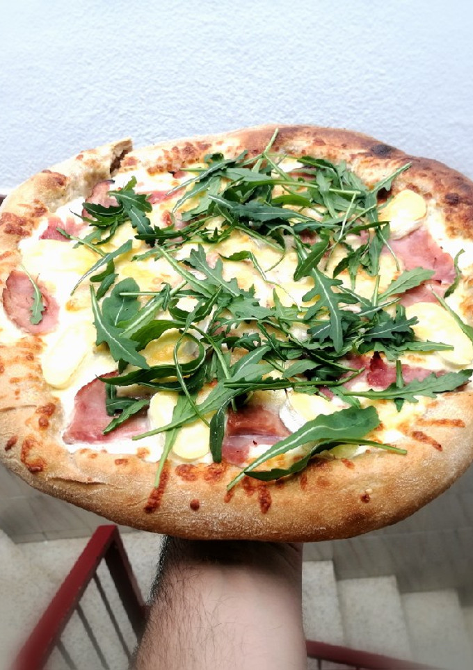 Una foto de Pizza masa cerveza Guinness