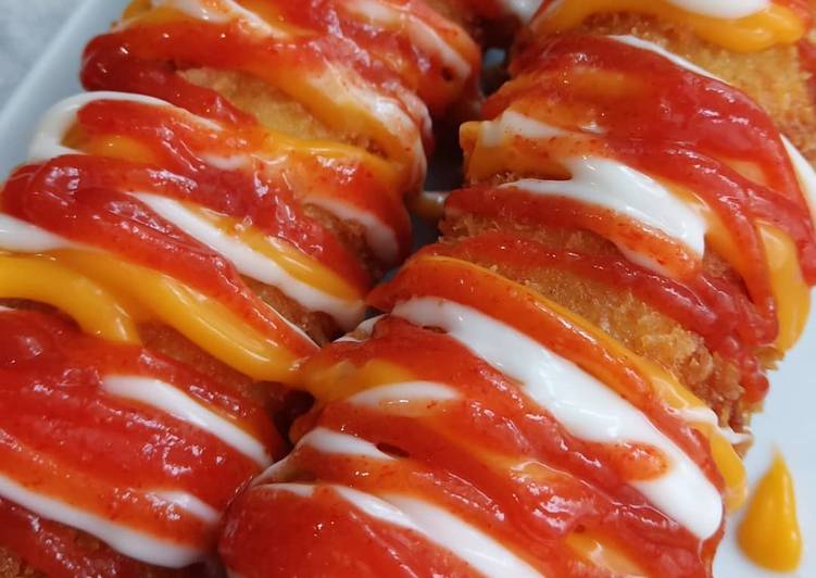 Resep Roti goreng sosis | Cara Masak Roti goreng sosis Yang Sedap