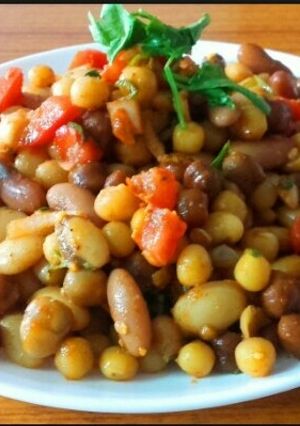 A picture of Mixed Lentils Chat.