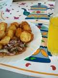 Deep fried potatoes
