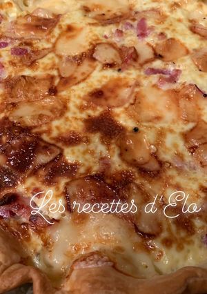 Une photo de Quiche raclette/ lardons