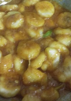 A picture of Banana curry.