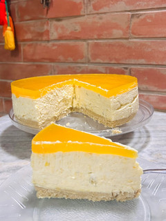 Una foto de Cheesecake de mango 🥭