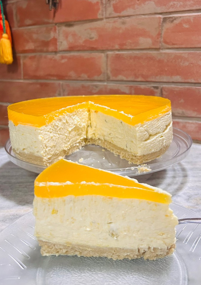 Una foto de Cheesecake de mango 🥭
