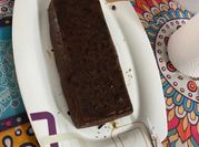 Una foto de brownies con cacao sin harina